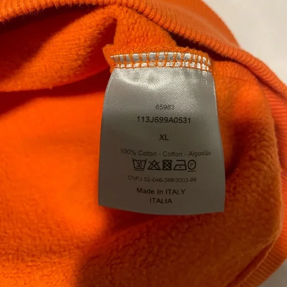 orange dior sweater